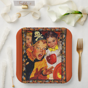 Plato De Papel Peligros de reducción de Apple