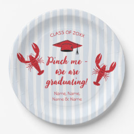 Plato De Papel Pellízcame Nos Estamos Graduando Graduación de Can