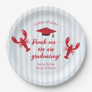 Plato De Papel Pellízcame Nos Estamos Graduando Graduación de Can