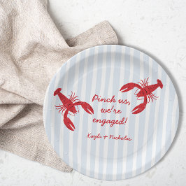 Plato De Papel Pellízcanos Estamos Comprometidos Fiesta de Cangre