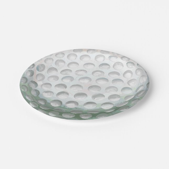 Plato De Papel Pelota de golf (Angular)