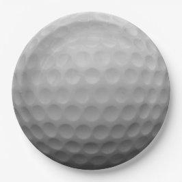 Plato De Papel pelota de golf