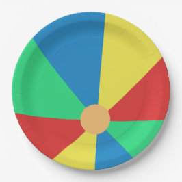 Plato De Papel Pelota de playa