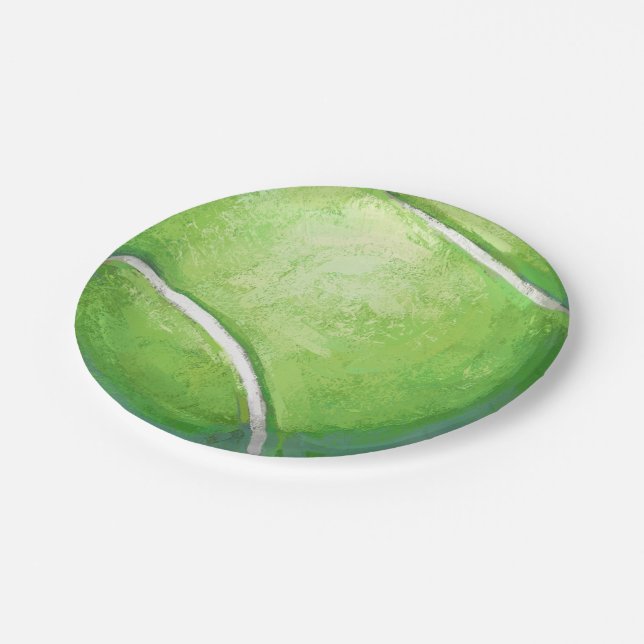 Plato De Papel Pelota de tenis (Angular)