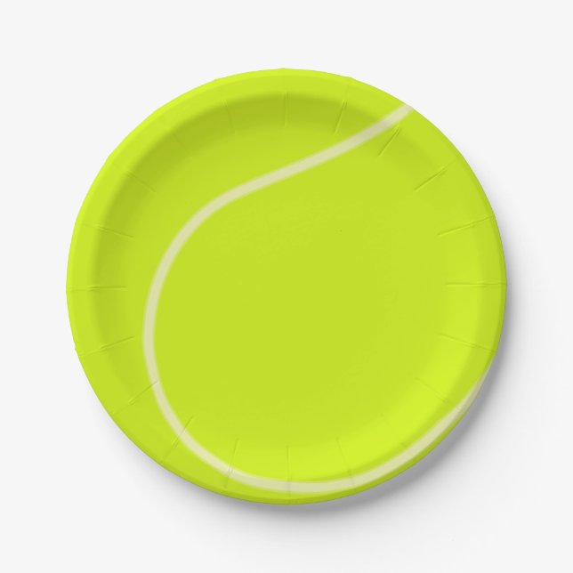 Plato De Papel Pelota de tenis (Anverso)