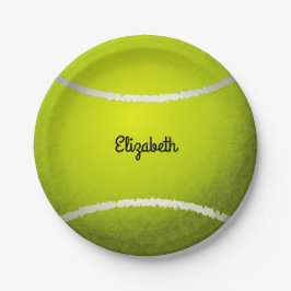 Plato De Papel Pelota de tenis