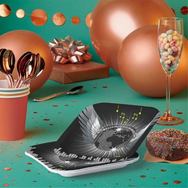 Plato De Papel Pelota Disco Con Alas (Subido por el creador)