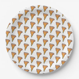 Plato De Papel Pepperoni Pizza Fiesta Slice W