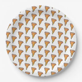 Plato De Papel Pepperoni Pizza Fiesta Slice W