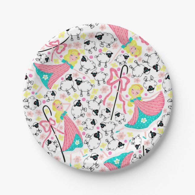 Plato De Papel Pequeña BO mira furtivamente las placas del fiesta (Anverso)