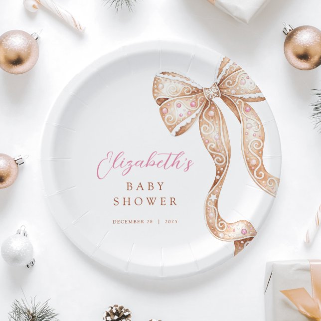 Plato De Papel Pequeña cookie de Baby Shower (Subido por el creador)