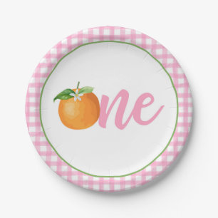 Plato De Papel Pequeña Cutie Primer Plate De Cumpleaños - Pk Plac