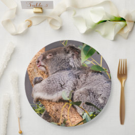 Plato De Papel Pequeña koala dulce
