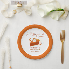 Plato De Papel Pequeña tubería cortada Caer Rayas Calabaza Baby S