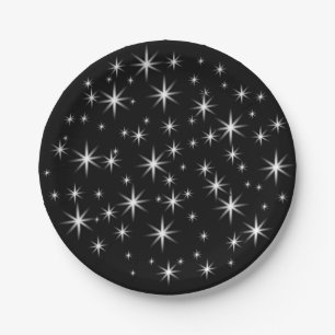 Plato De Papel pequeñas estrellas lindas