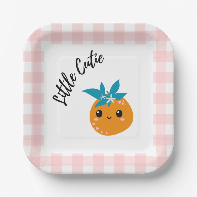 Plato De Papel Pequeñas placas de Fiesta cortas (Anverso)