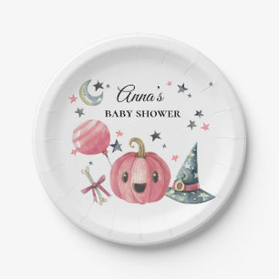 Plato De Papel Pequeñas placas de papel de boo de Baby Shower de 