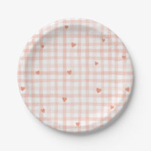 Pequeño amor Rosa Gingham Valentines