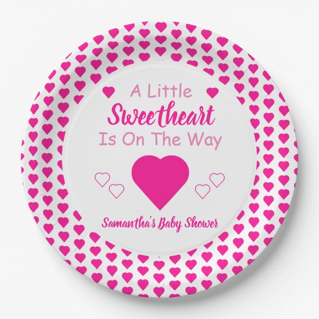 Plato De Papel Pequeño Baby Shower (Anverso)