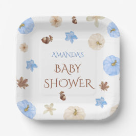 Plato De Papel pequeño bebé de calabaza