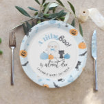 Plato De Papel Pequeño Boo casi se debe a la ducha de bebé azul<br><div class="desc">Pequeño Boo está casi a punto de vencer la ducha de bebé azul Papel Placas de juego disponibles.</div>