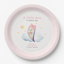 Pequeño Boo Rosa Bow Ghost Halloween Baby Shower