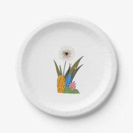 Plato De Papel Pequeño cactus