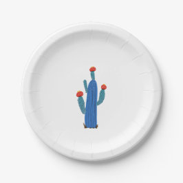 Plato De Papel Pequeño cactus