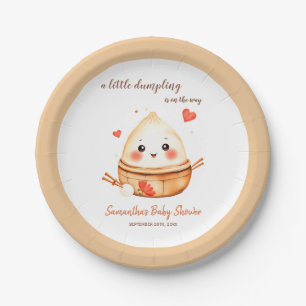 Plato De Papel Pequeño Dumpling Cuaderno Baby Shower