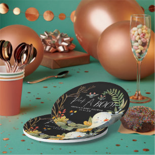 Plato De Papel Pequeño fantasma Cute Halloween Baby Shower