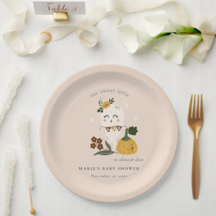 Plato De Papel Pequeño fantasma de Rubor de Halloween