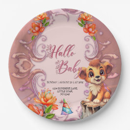 Plato De Papel Pequeño león