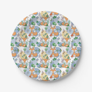 Plato De Papel Pequeño modelo lindo del Fox