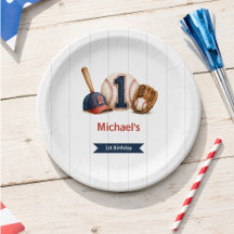 Pequeño Novato Cumpleaños 1 Béisbol