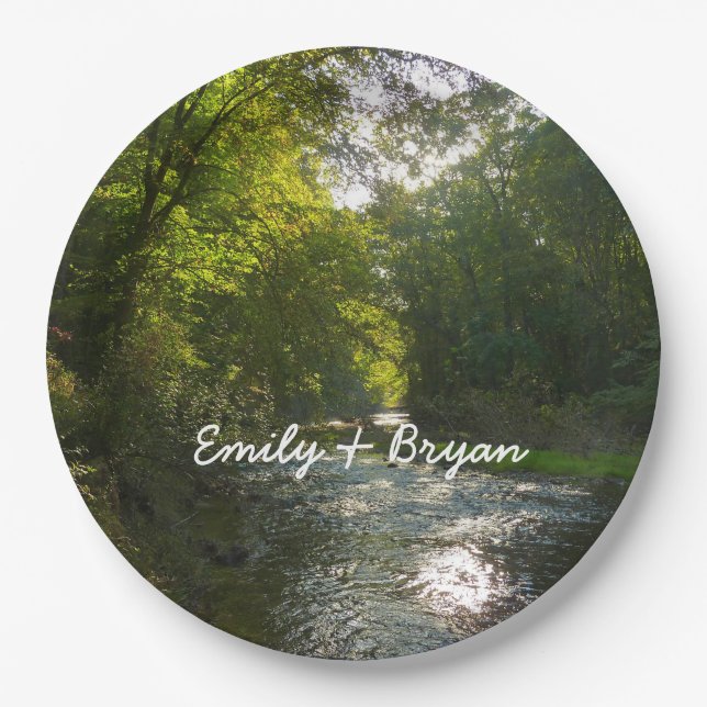 Plato De Papel Pequeño río Patuxent del parque de Savage (Anverso)