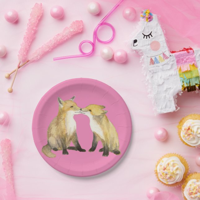 Plato De Papel Pequeño Vixens (Fiesta)