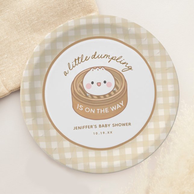 Plato De Papel Pequeño y curado Baby Shower (Subido por el creador)