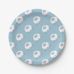 Plato De Papel Pequeño Yeti lindo