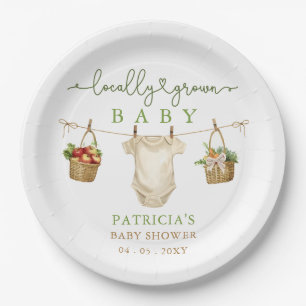 Plato De Papel Pequeños agricultores locales comercializan Baby S