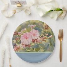 Pequeños rosados de bonito - Placa de papel