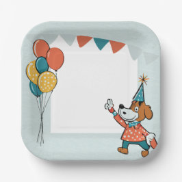 Plato De Papel perro