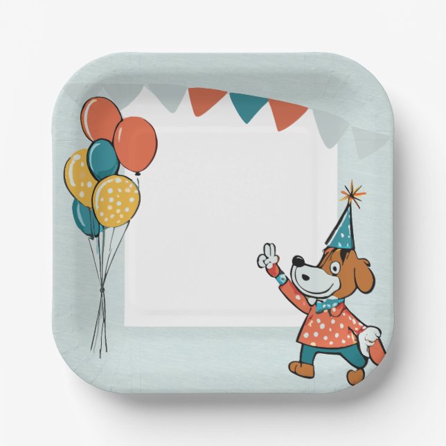 Plato De Papel perro (Anverso)