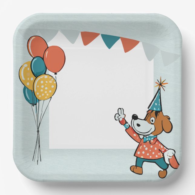 Plato De Papel perro (Anverso)