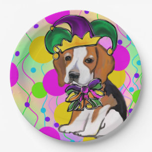 Plato De Papel Perro Beagle