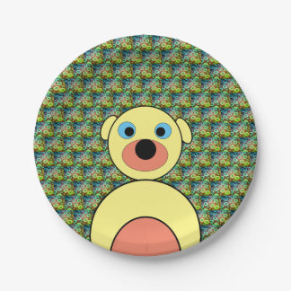 Plato De Papel perro bonito