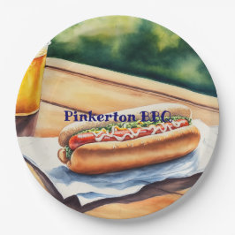 Plato De Papel Perro caliente personalizado