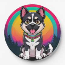 Perro de dibujos animados juguetón