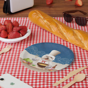 Plato De Papel Perro pequeño chef