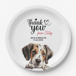 Plato De Papel Perro puntero