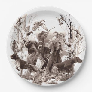 Plato De Papel Perros de caza, Perros de caza, temporada de caza